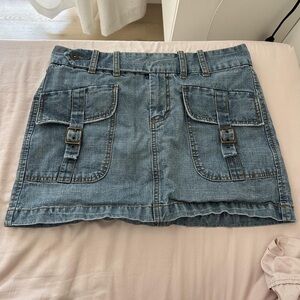 American Vintage Light Blue Mini Skirt